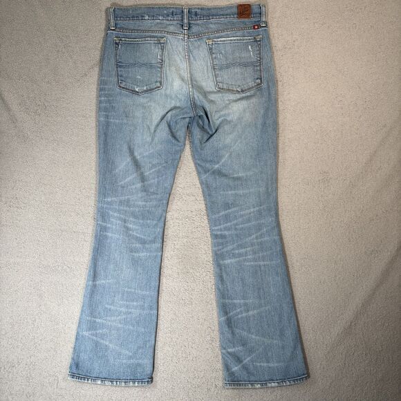 Lucky Brand Legend Jeans Women’s Size 12/31 Sister New Zoe Boot Selvedge Grunge - Picture 12 of 15